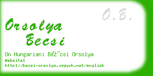 orsolya becsi business card